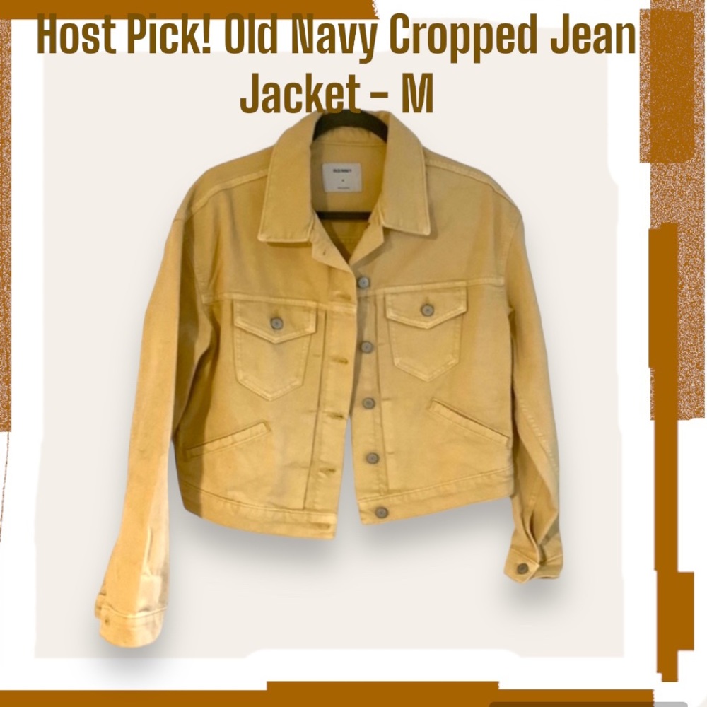 Host Pick 🎉Old Navy Jean Jacket Cropped length NWOT - M